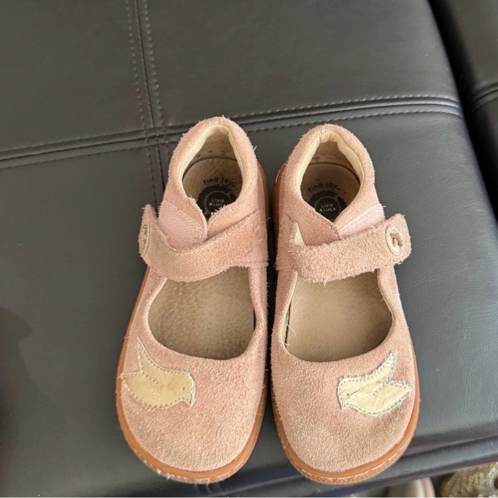 Livie & Luca Pink Dress Shoes with Bird Accent